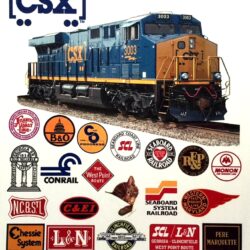 CSX Heritage Railroad Sign. MrTrain.com.