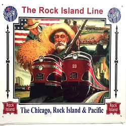 Chicago Rock Island Pacific Tin Sign