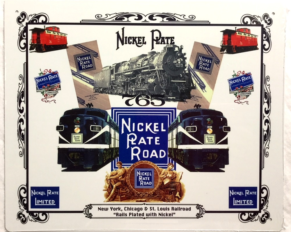 Nickel Plate 765 Railroad Sign - MrTrain
