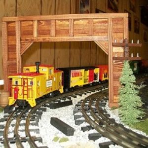 Timber Double Track Tunnel Portal N Scale 