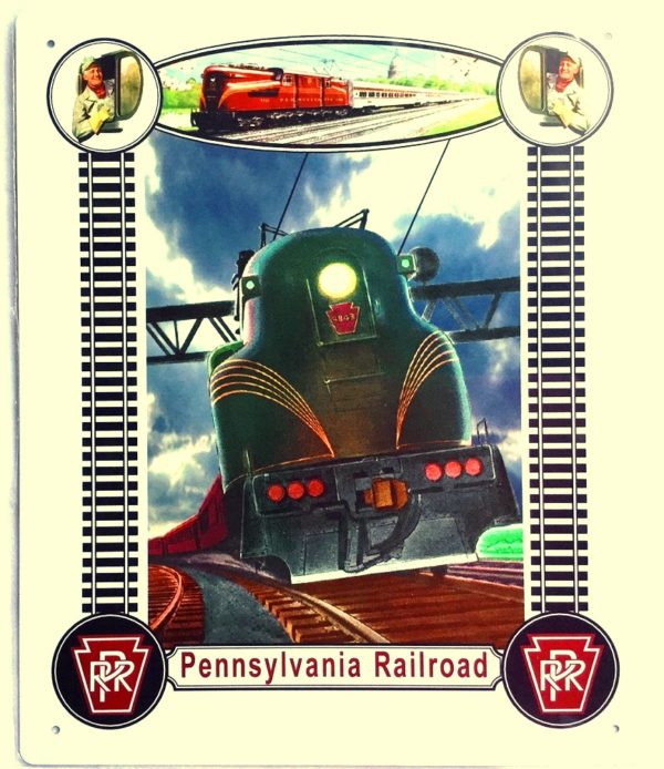 Pennsylvania Railroad GG1 Sign. Pennsy . MrTrain.com