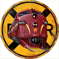 Pennsylvania Railroad Diesel Sign . MrTrain.com .