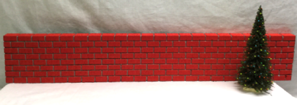 Red Brick Block Wall