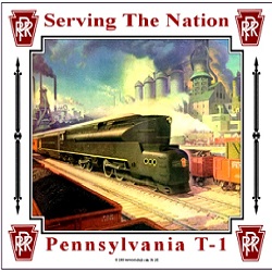 Pennsylvania Railroad PRR Rustic Retro Tin Metal Sign 8" x 12" 