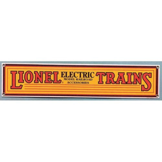 LIONEL ELECTRIC TRAINS CORRUGATED IRON WALL HANGING SIGN train metal 9-42063 NEW