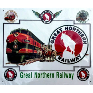 Great Northern Railway Sign. MrTrain.com
