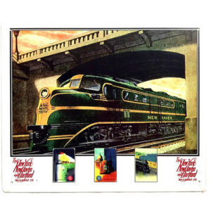 New York, New Haven Hartford Railroad Tin Sign 10” x 12”