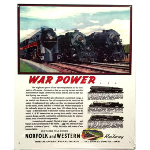 Norfolk Western Railroad Sign. MrTrain.com
