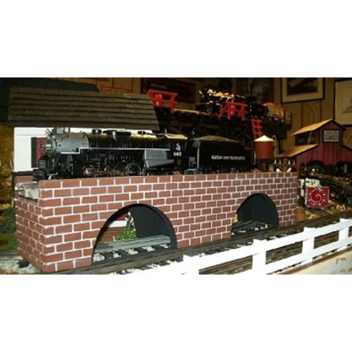 G GAUGE BRICK BRIDGE Model Railroad Accessories 24" with Arches 