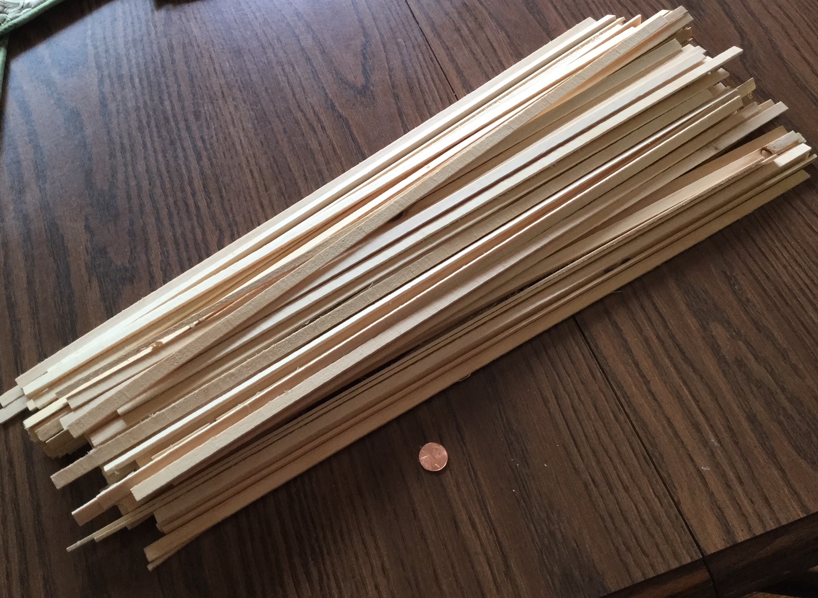 Maple Wood Strips 10 Pieces 1/16 X 1/4 X 6 Long Crafts Models Miniatures 