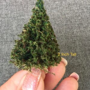 Miniature trees - 2" tall trees. Made in the USA at MrTrain.com.