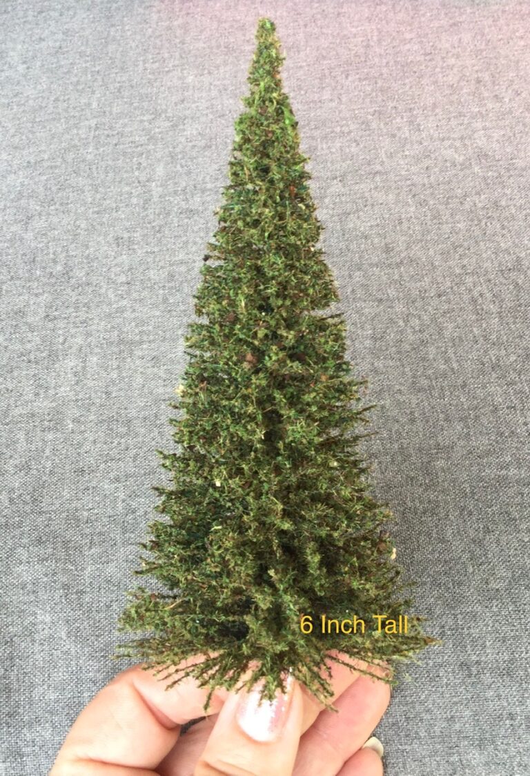 X Mini Tree MINIATURE 6 Inch TREES | 5 Pieces | No Bases - MrTrain