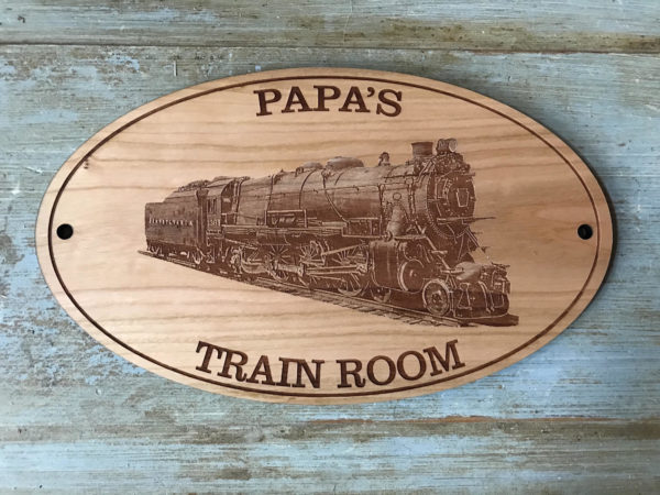 PRR K4 - 1361 Engraved Pennsylvania Railroad Sign