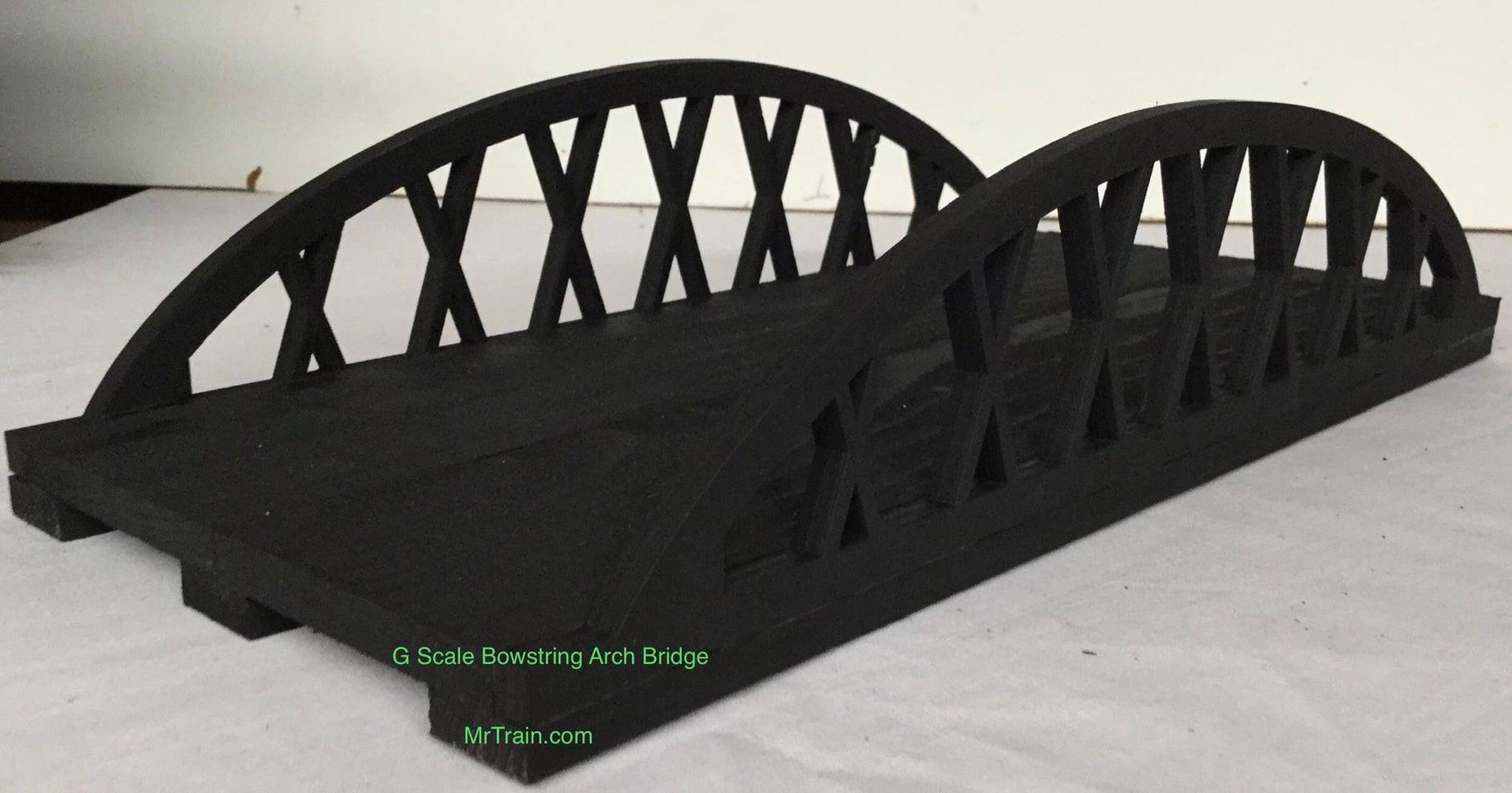 thumbnail interactive-video image 1 of Dechant’s Railroad Express G Scale Wooden Trestle Bridge – 24” Long, Pre-built For 1:24 G Gauge Garden Trains 1 of 2