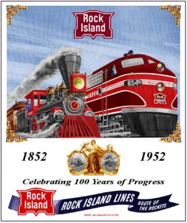 Rock Island Railroad Sign from MrTrain.com .