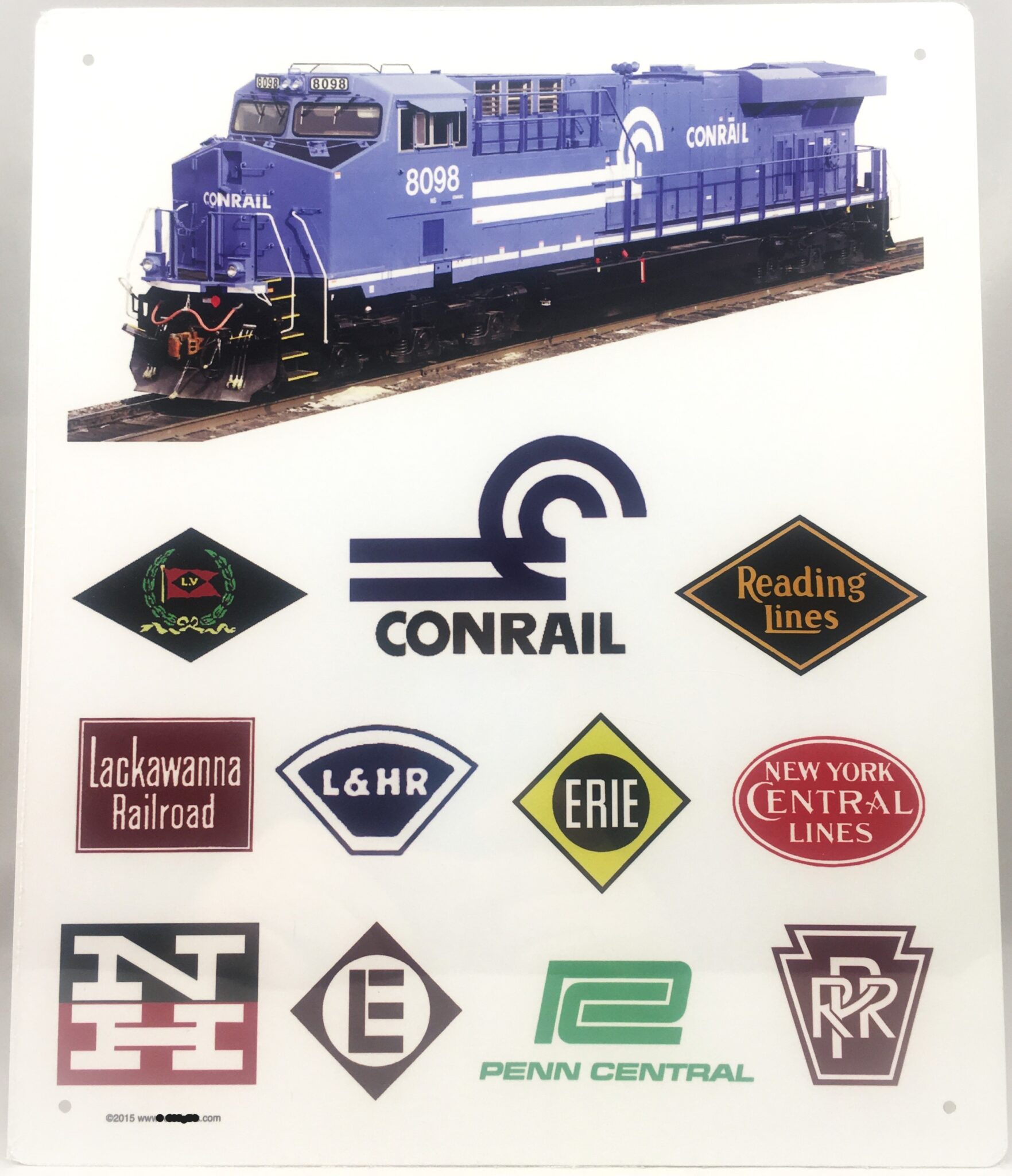 CONRAIL HERITAGE Railroad Sign - MrTrain