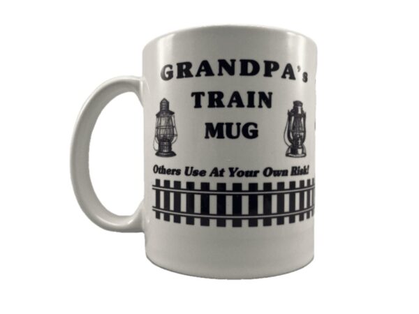 Grandpa’s Train Mug Coffee Mug | Railfan | Train Room | Gift | 11 OZ Ceramic