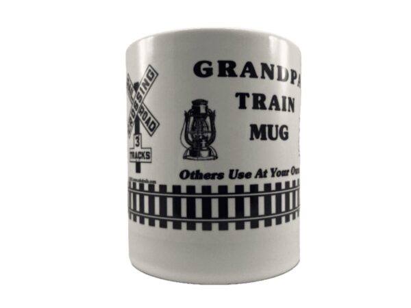 Grandpa’s Train Mug Coffee Mug | Railfan | Train Room | Gift | 11 OZ Ceramic