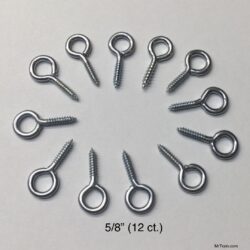 Wood Eyelets 5/8" Screw Eyes for model train scratch building - Set of 12. MrTrain.com