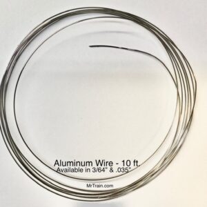 Aluminum Wire - 10 Feet.  Choose between 3/64" and .035"
