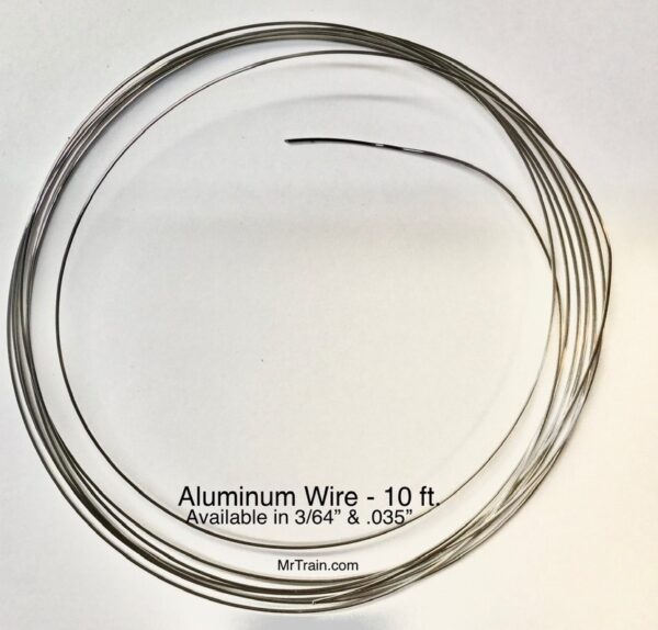 Aluminum Wire - 10 Feet.  Choose between 3/64" and .035"