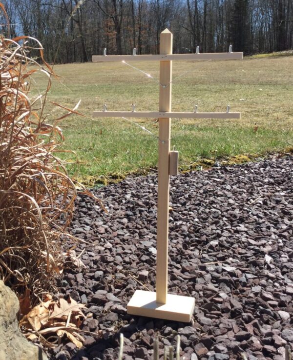 Lineman 23 inch pole. Natural Color. Made in the USA at MrTrain.com.