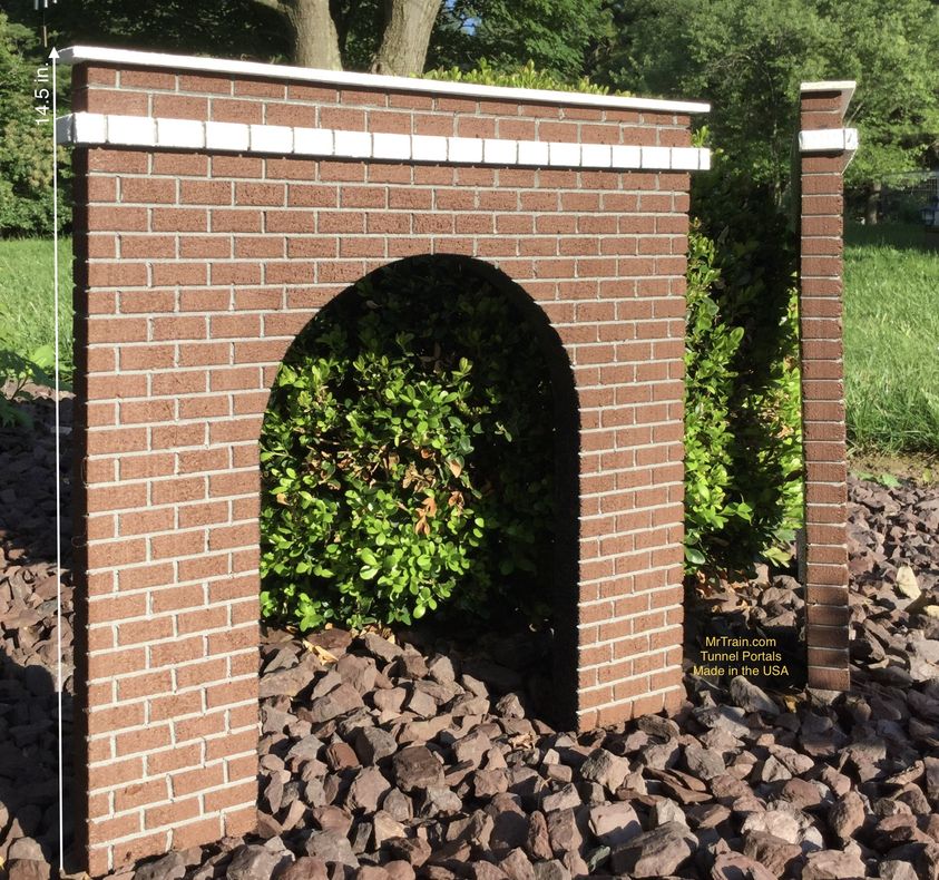 thumbnail image 2 of X2 HO Scale Stone Tunnel Portals For Model Railroad Scenery – 4 Inch, H0 Gauge, Gray 2 of 6