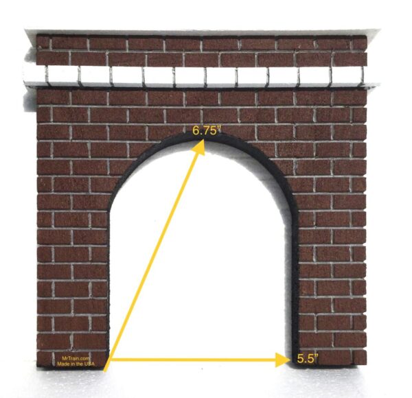 O scale tunnel portals for model trains. Set of 2. Made in the USA at MrTrain.com.