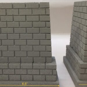 G scale tall bridge piers (gray). MrTrain.com.
