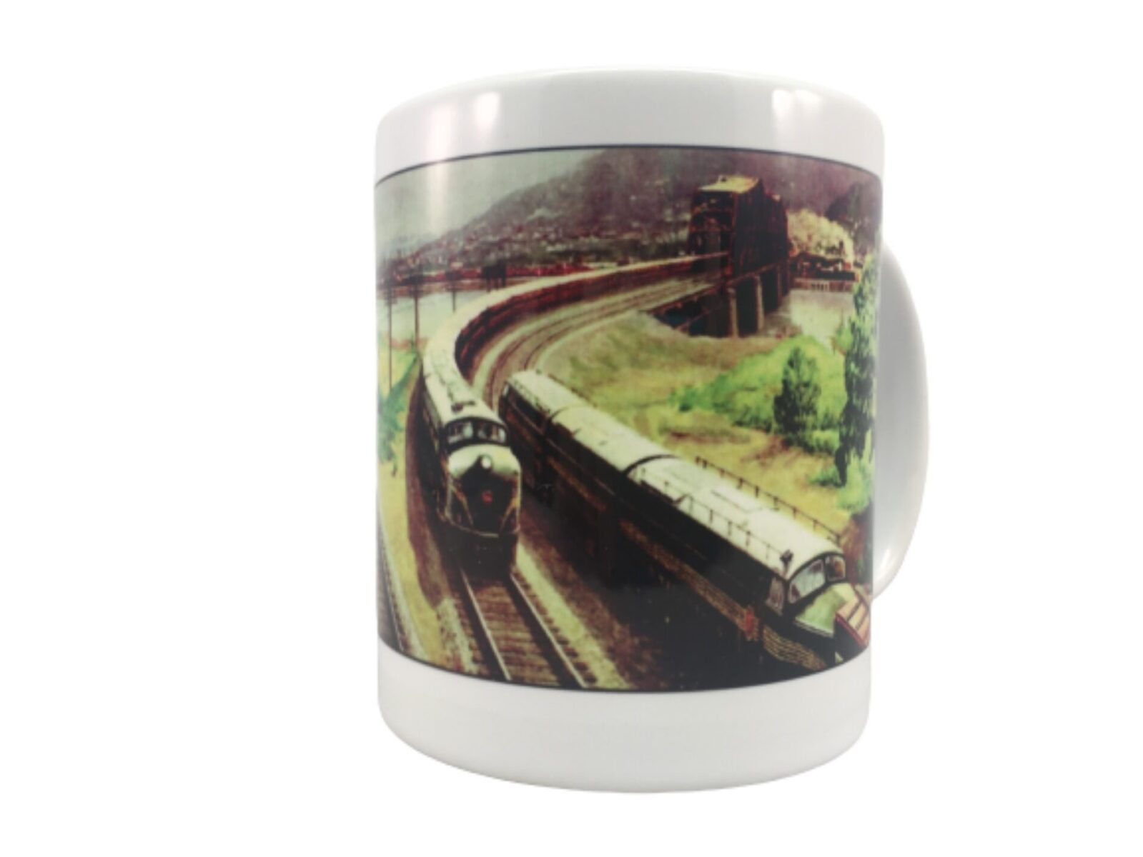 Coffee Mug - Pennsylvania Railroad - Artist Grif Teller - MrTrain