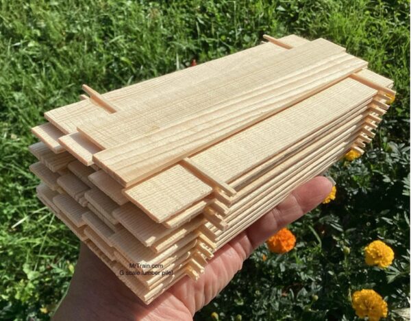 G Scale Lumber Pile. Made in the USA at MrTrain.com.