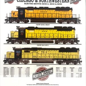 Chicago & Northwestern Train Sign