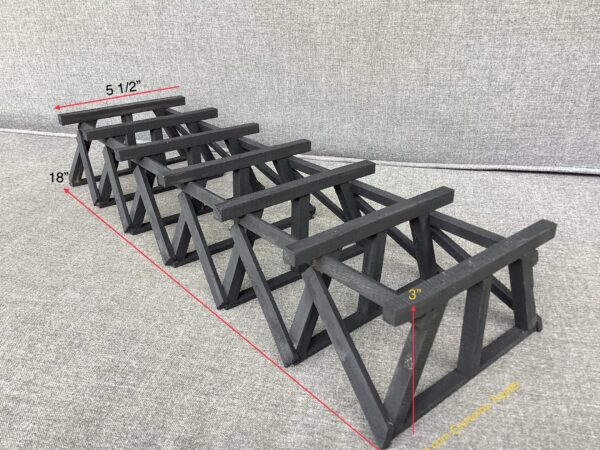 18 Inch Wooden Trestle Made in the USA at MrTrain.com .