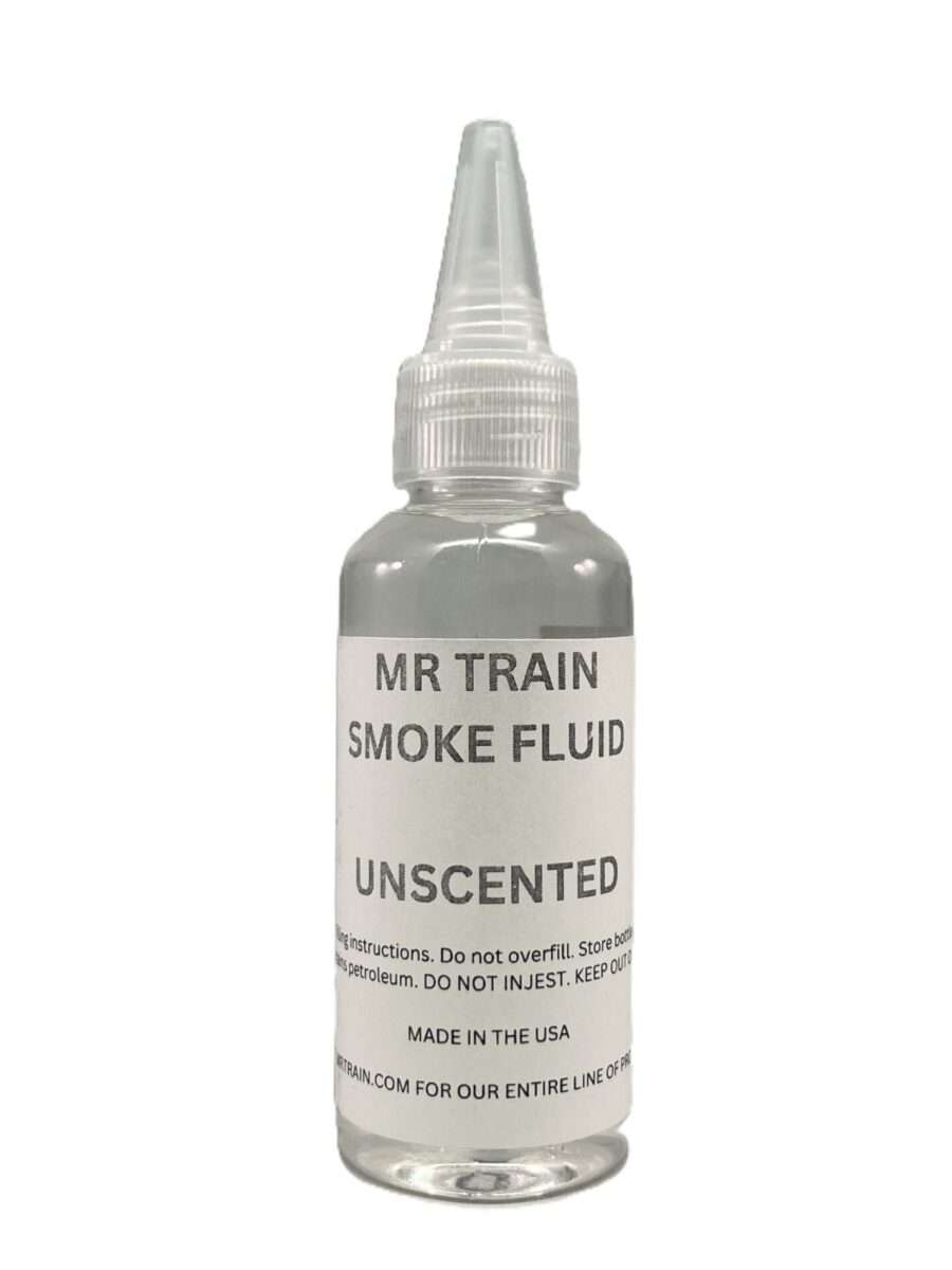 thumbnail interactive-video image 1 of Mega-Steam Electric Train Smoke Fluid – Works In Cabooses, Diesel & Steam Engines – All Scales (HO, O, G, N) – Unscented Formula 1 of 3