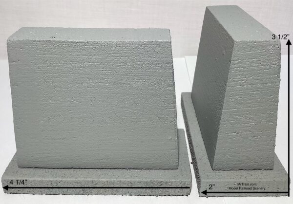 Concrete Bridge Piers for HO Gauge Train Scenery. 1:87 Scale