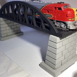 Cut Stone Bridge Piers - HO Scale Train Scenery.