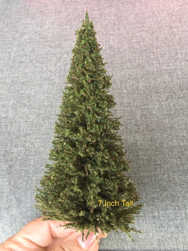 Miniature 7-inch tree. Made in the USA at MrTrain.com.