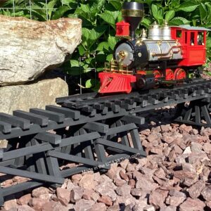 G Scale LOWBOY 36 Inch Wooden Trestle | G Gauge Model Railroad 1:24 Scale Scenery