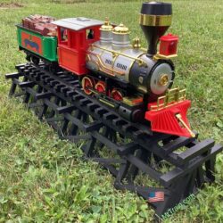 Lowboy trestle for G scale trains 24 inch wooden. MrTrain.com