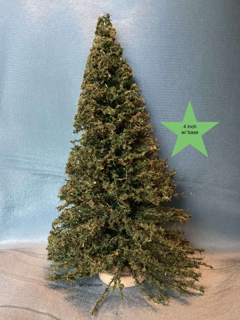 MINIATURE 4 Inch TREES | 5 Pieces | Bases Installed - MrTrain