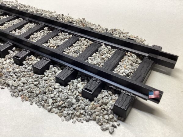 Train Track Ballast - Real crushed granite. DARK GRAY. G Scale indoor outdoor model railroad. MrTrain.com