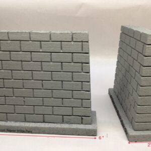 Regular Model Railroad Bridge Piers (Gray). MrTrain.com.