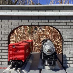O scale GRAY double track tunnel portals. MrTrain
