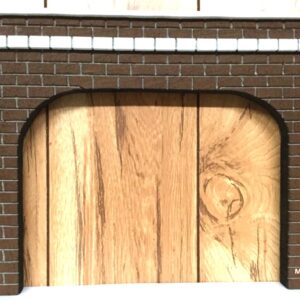 G scale double track tunnel portal entrance. Brown